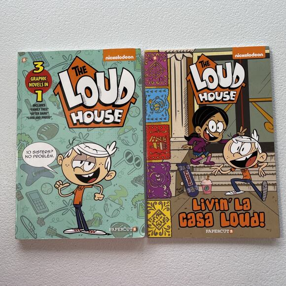 Loud House Number 2 (3 -In-1) & 8 Books Papercutz Nickelodeon - Picture 1 of 8